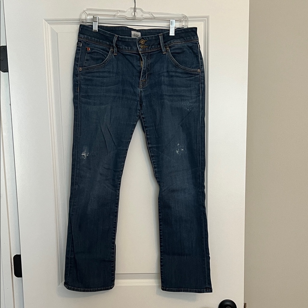 Hudson Jeans Women's Dark Blue Boot Cut Crop Jeans